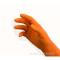 9in Gants d&#39;examen médical en nitrile orange